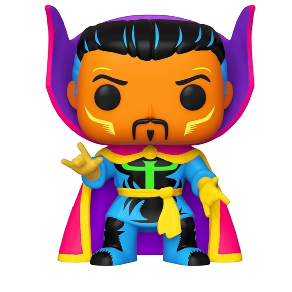 Funko POP! Marvel: Black Light Doctor Strange (Exclusive) # 651 Vinyl Figure - Picture 2 of 2